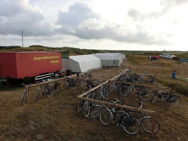 Zeltlager au der holländischen Insel Ameland